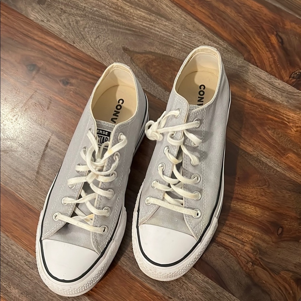 Converse Gray Low-Top Sneakers